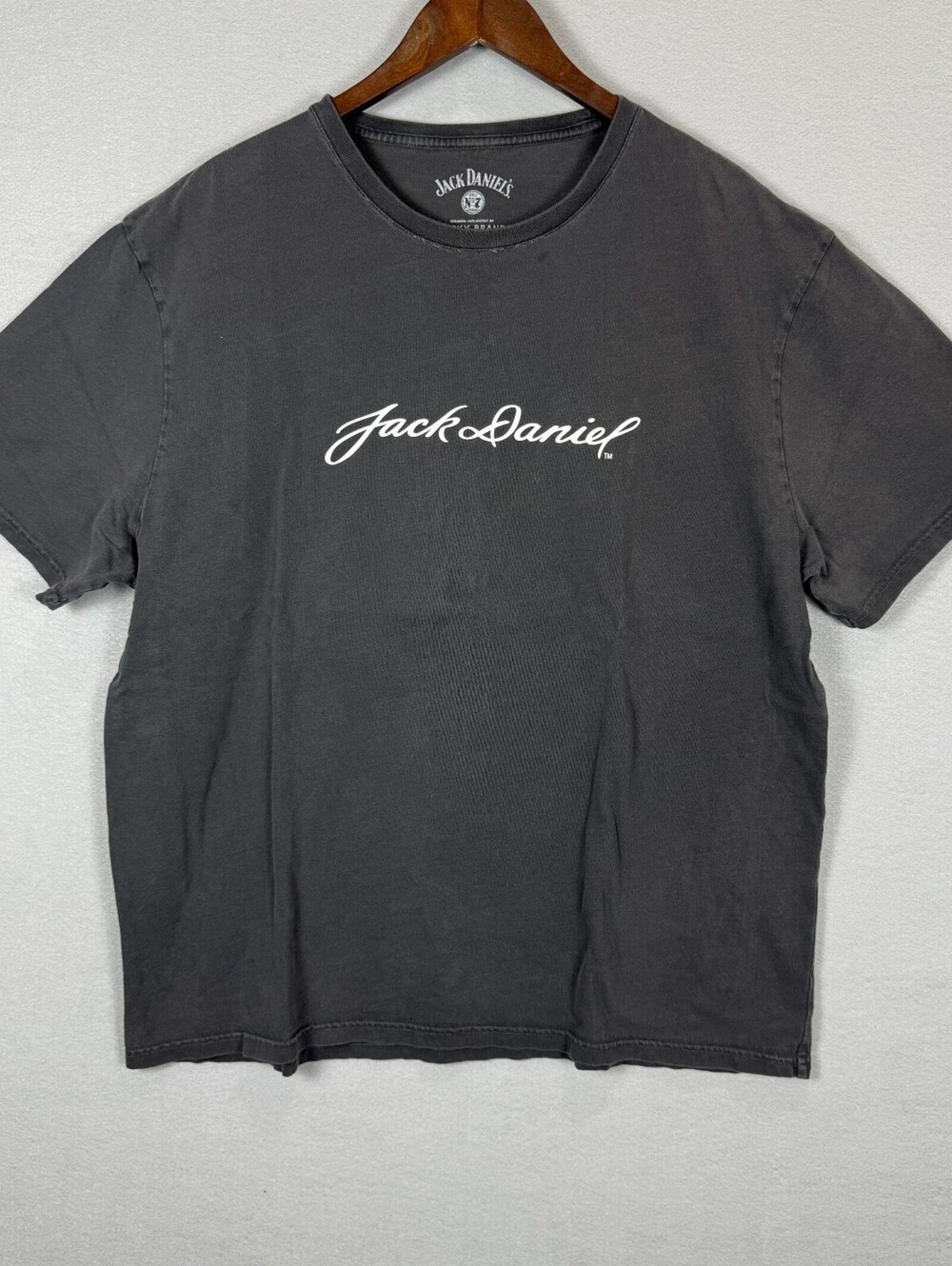 Jack Daniel's Gray Men XXL T-Shirt Graphic Logo
